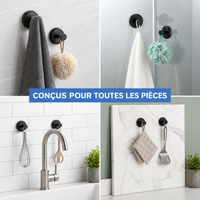 Fixora™ – Crochets à ventouse haute adhérence