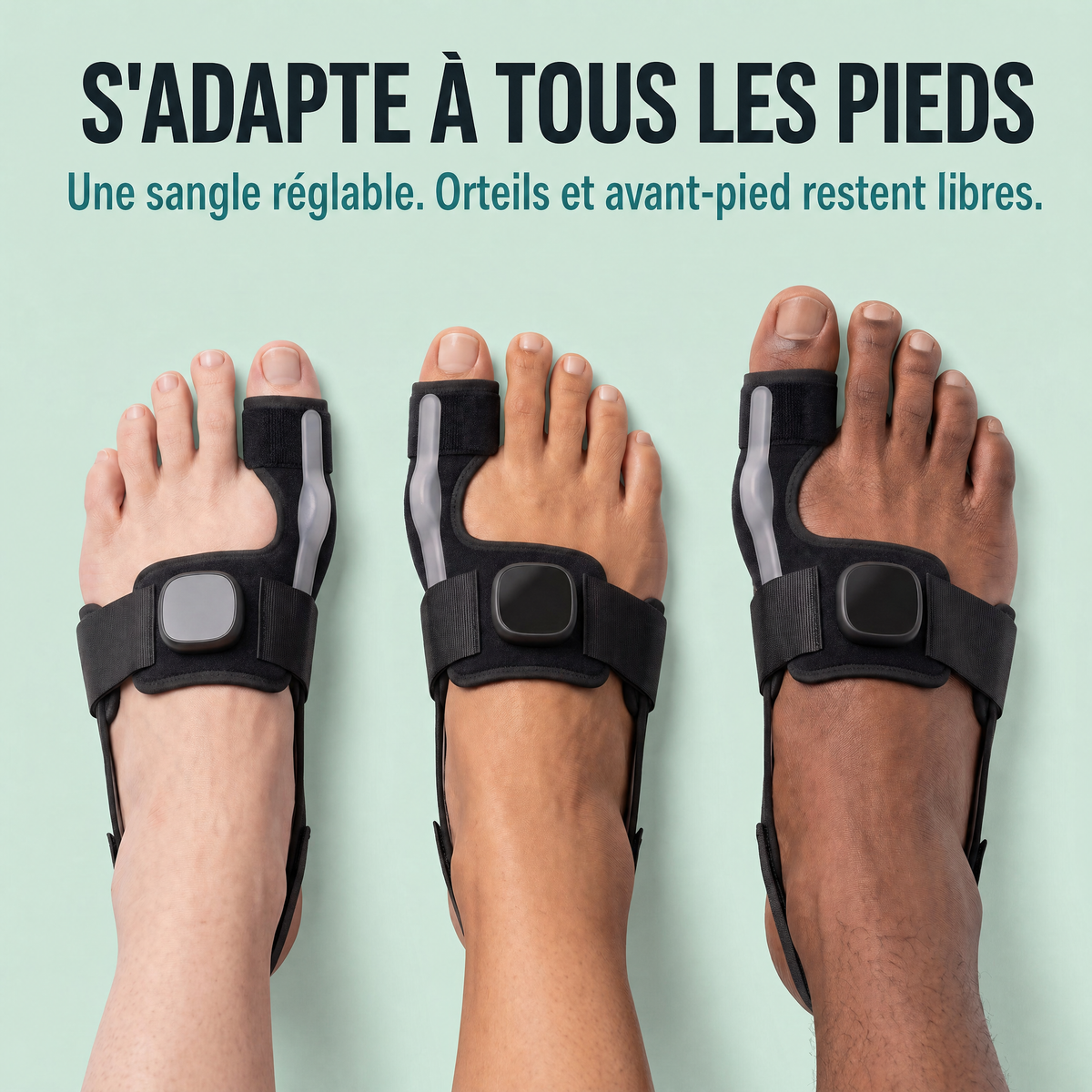 S'adapte à tous les pieds