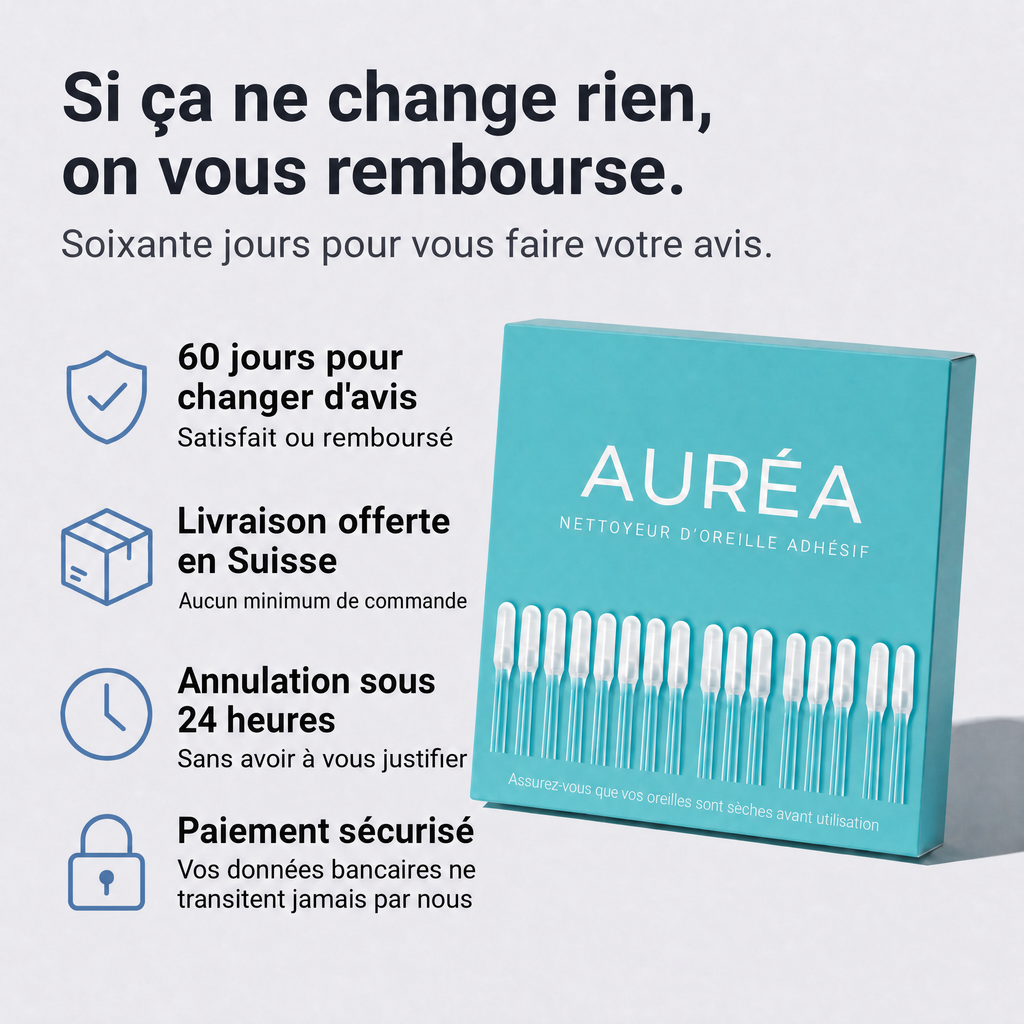 Auréa™ nettoyeur d'oreille adhésif