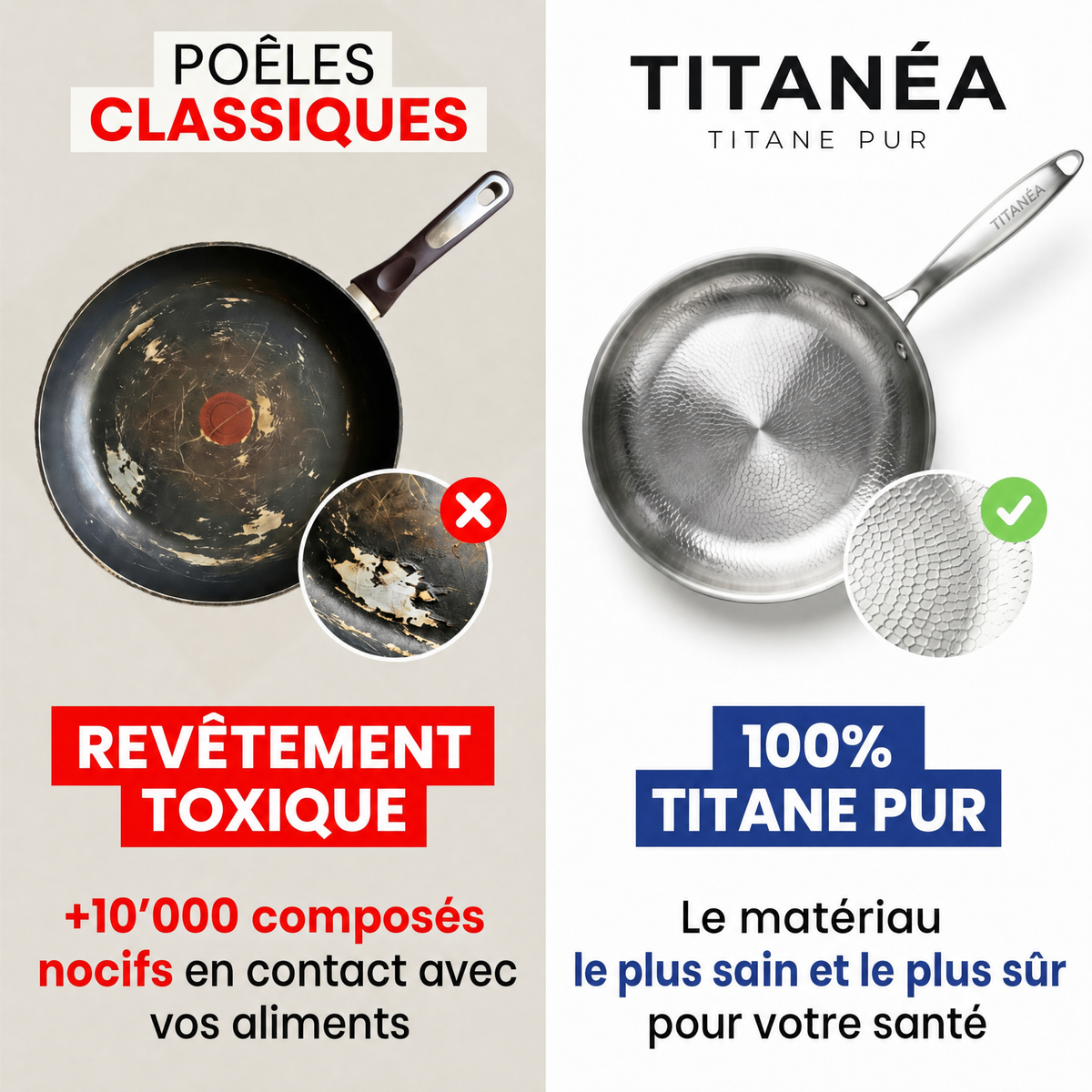 Poêles classiques contre TITANÉA
