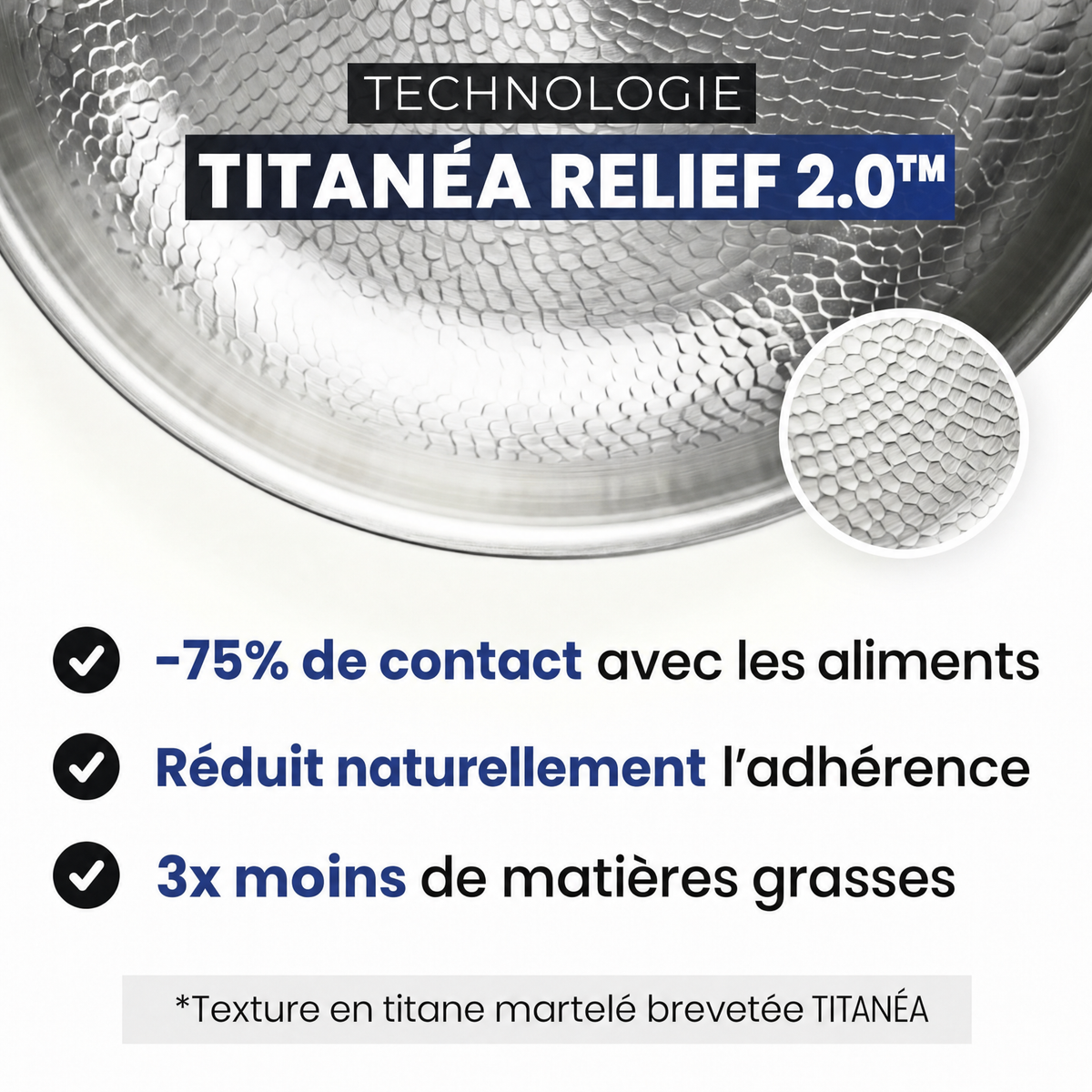 Technologie TITANÉA Relief 2.0